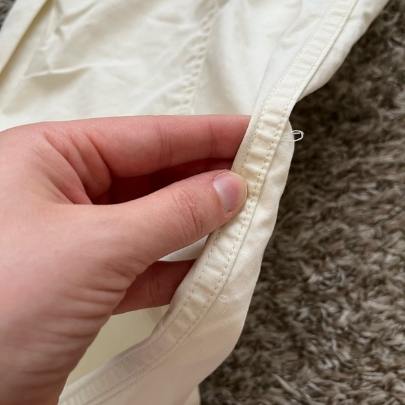 Urban Outfitters BDG Off White Cotton Cargo Pants Wide Leg Women's Size 2 - Picture 16 of 16